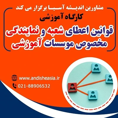 کارگاه آموزشی قوانین اعطای شعبه و نمایندگی مخصوص موسسات آموزشی